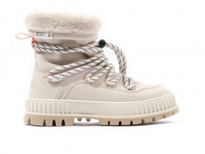 Almond Milk Women Palladium Pallashock Hiver Boots | KLIUQO-782