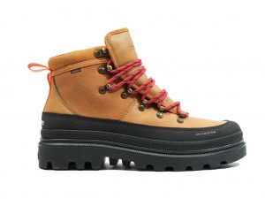 Apple Cinammon Kids' Palladium Pallatrooper Hiker Wp+ Boots | XFBYDL-341