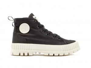 Black Kids' Palladium Pallashock Organic 2 Boots | TFYPVI-168