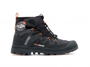 Black Kids' Palladium Pampa Lite+ Xplor Wp+ Boots | APVOWR-497