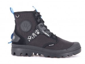 Black Kids' Palladium Pampa X Destiny Boots | SOCUEF-349