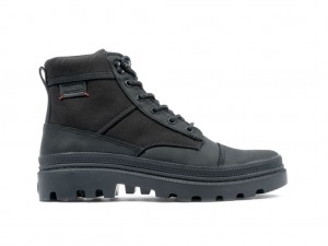 Black Men Palladium Pallatrooper Rough Boots | RMOUSD-203