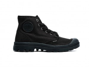 Black / Black Men Palladium Pampa Hi Boots | SDKJGM-012