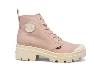 Earth Clay Liq Women Palladium Pallabase Twill Boots | BJNXYU-918