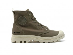 Green Kids' Palladium Pampa Hi Zip Organic Boots | HAIORK-628