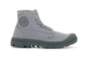 Grey Men Palladium Pampa Hi Boots | ZVKBTO-950