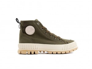 Olive Kids' Palladium Pallashock Organic 2 Boots | VODTMN-762