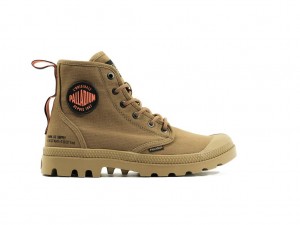 Olive Kids' Palladium Pampa Hi Supply Rs Boots | WFRGPA-483