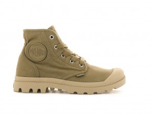 Olive Women Palladium Pampa Hi Boots | LQBZHX-564