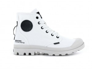 White Kids' Palladium Pampa Hi Htg Supply Boots | NHTJAI-873