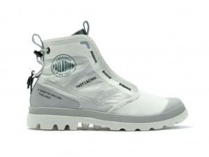 White Kids' Palladium Pampa Travel Lite Rs Boots | NYJXMQ-238