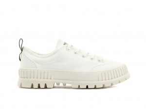 White Men Palladium Pallashock Lo Organic 2 Sneakers | ZXIFNC-921