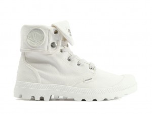 White Women Palladium Baggy Boots | DUTLRI-897