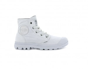 White Women Palladium Pampa Hi Boots | FUMGCD-496