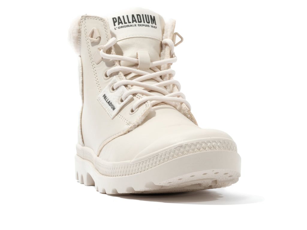 Almond Milk Women Palladium Pampa Hi Snow Warm Boots | JZCBAU-193