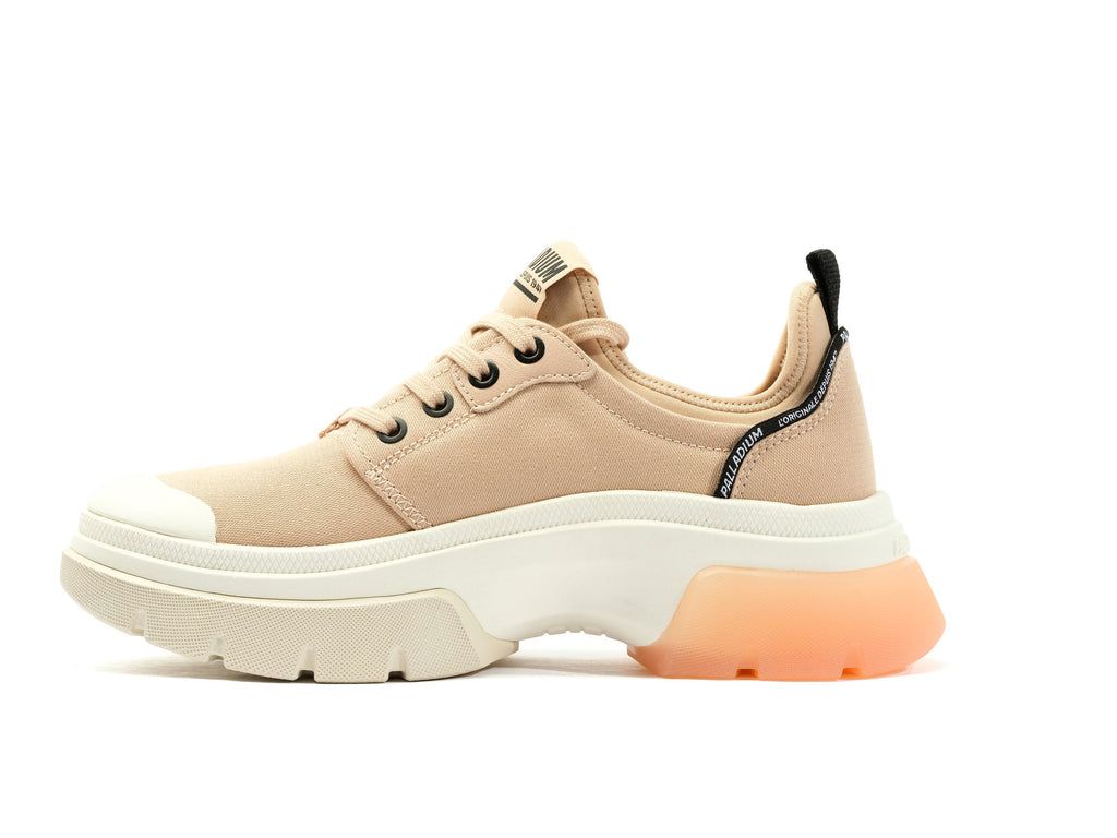 Beige Women Palladium Pallawave Lo Metro Sneakers | ZPULBR-154