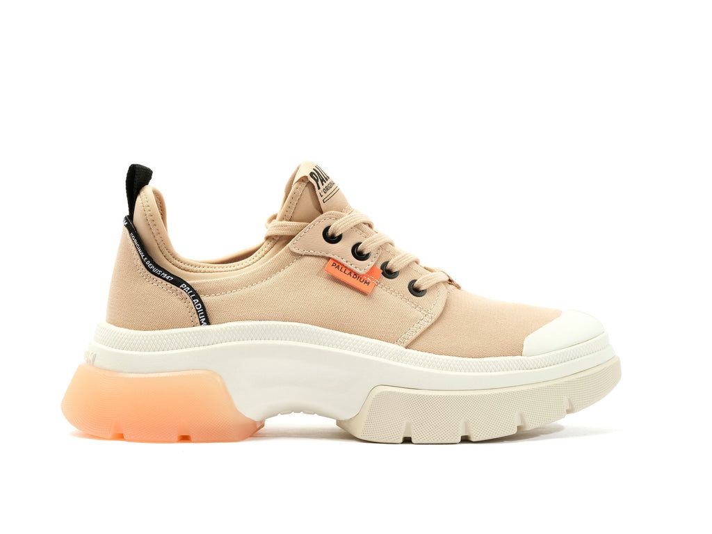 Beige Women Palladium Pallawave Lo Metro Sneakers | ZPULBR-154