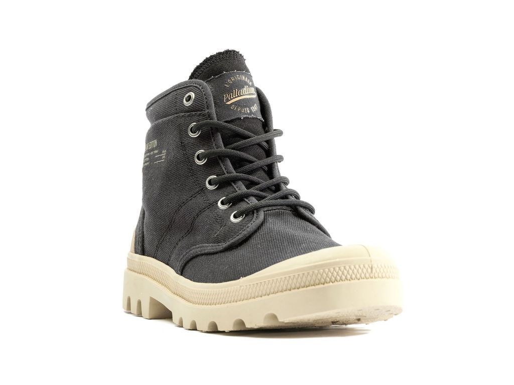 Black Kids' Palladium Pallabrousse Workwear Boots | BHKAQI-342