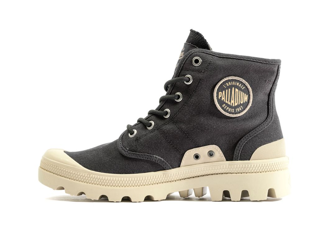 Black Kids' Palladium Pallabrousse Workwear Boots | BHKAQI-342