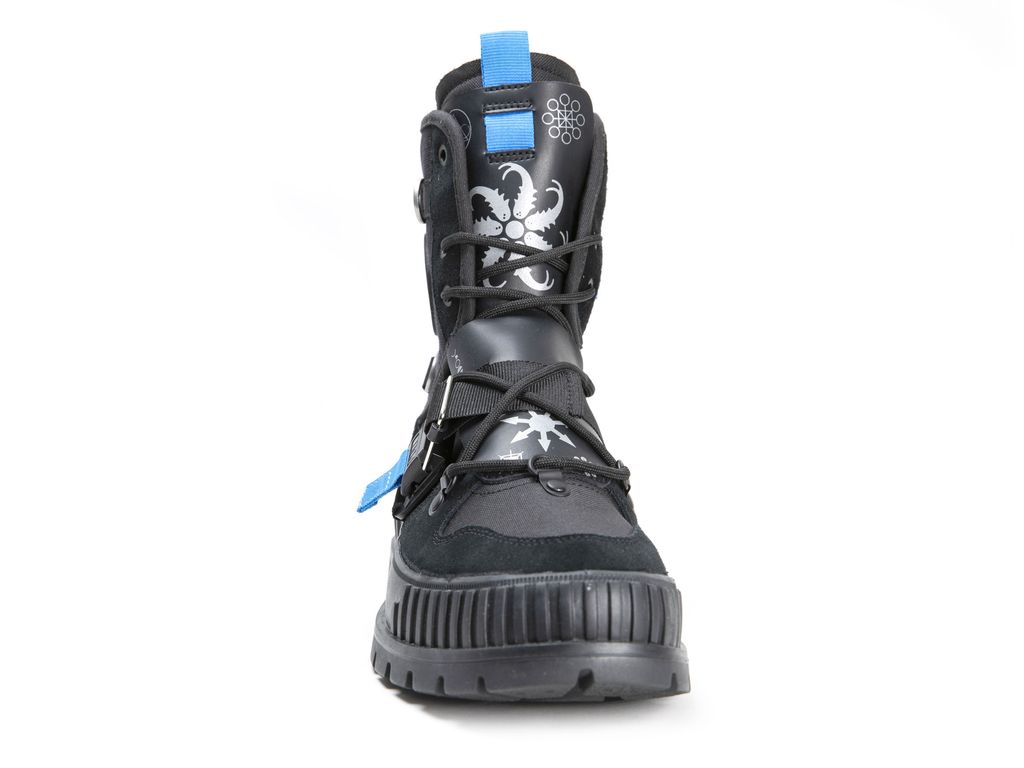 Black Kids' Palladium Pallashock X Destiny Boots | HVFGME-462