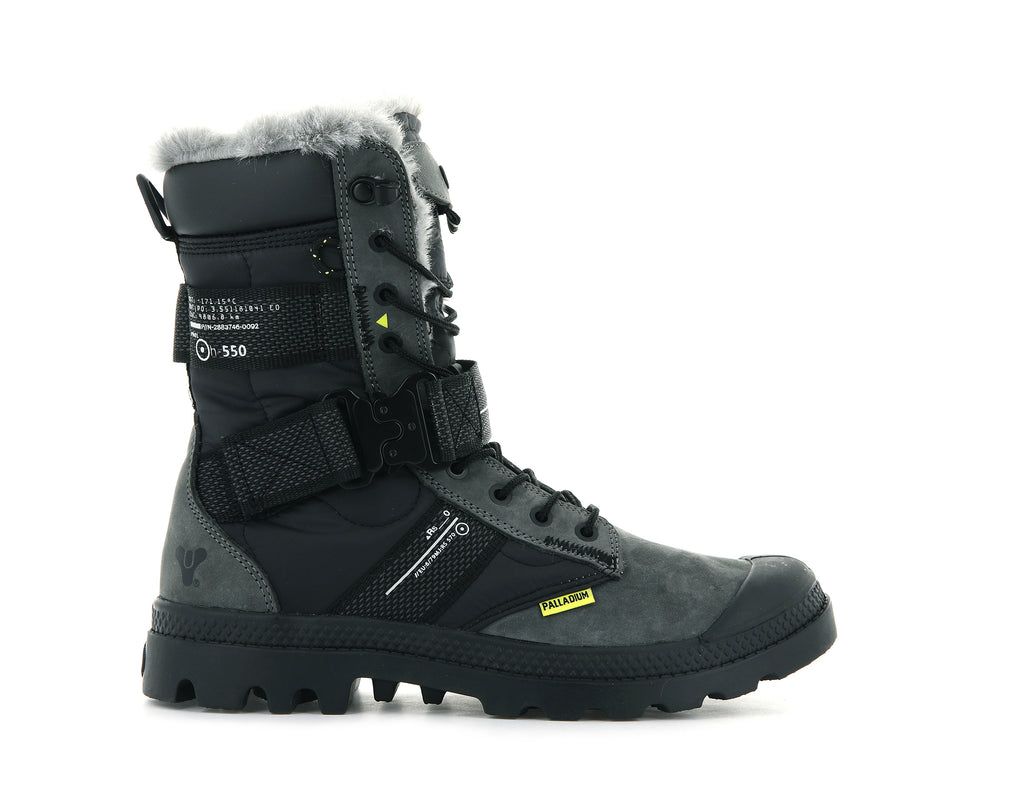 Black Kids\' Palladium Pampa Europa Tactical X Destiny Boots | JPVGUO-041