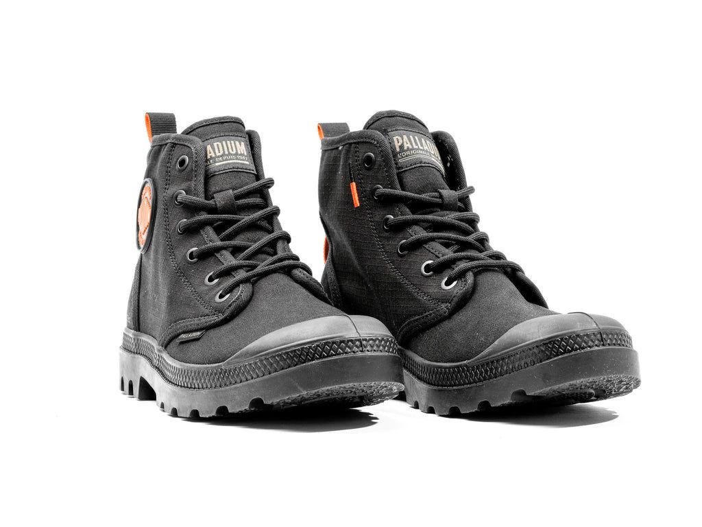 Black Kids' Palladium Pampa Hi Supply Rs Boots | IMVTHF-819