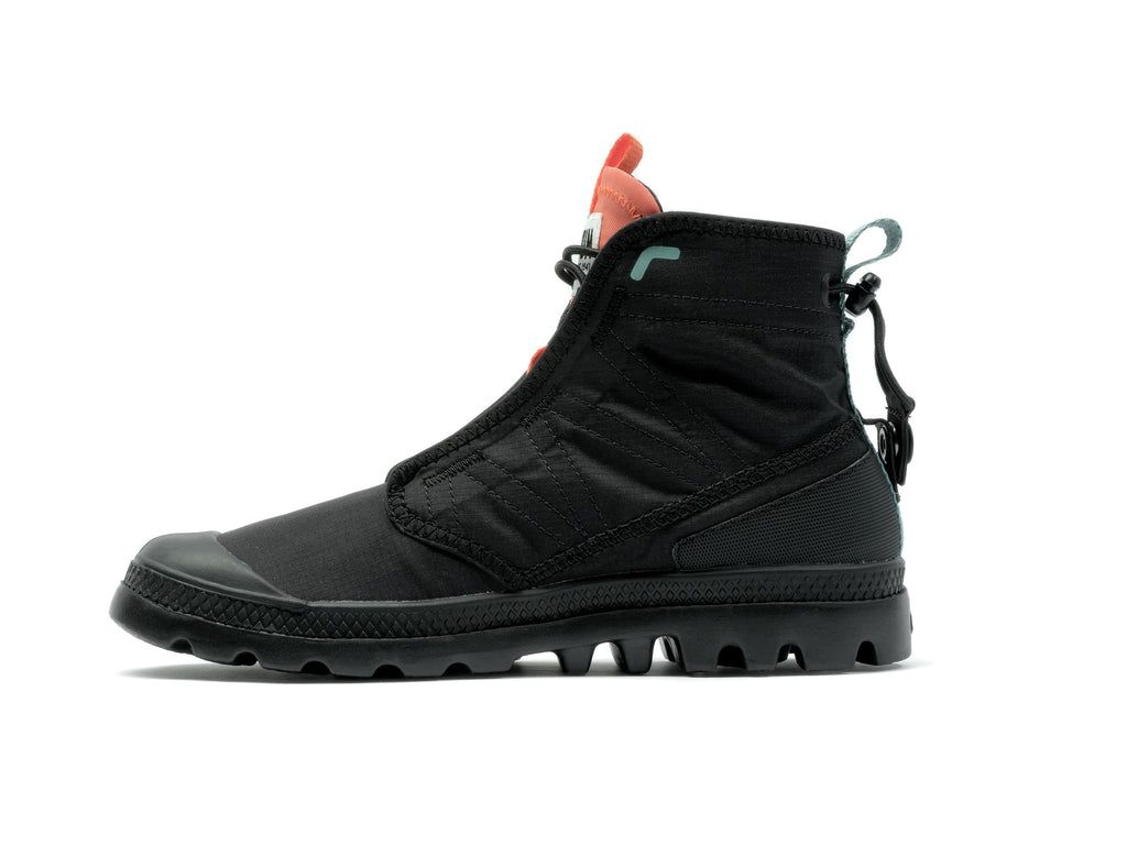 Black Kids' Palladium Pampa Travel Lite Rs Boots | LXNTRM-049