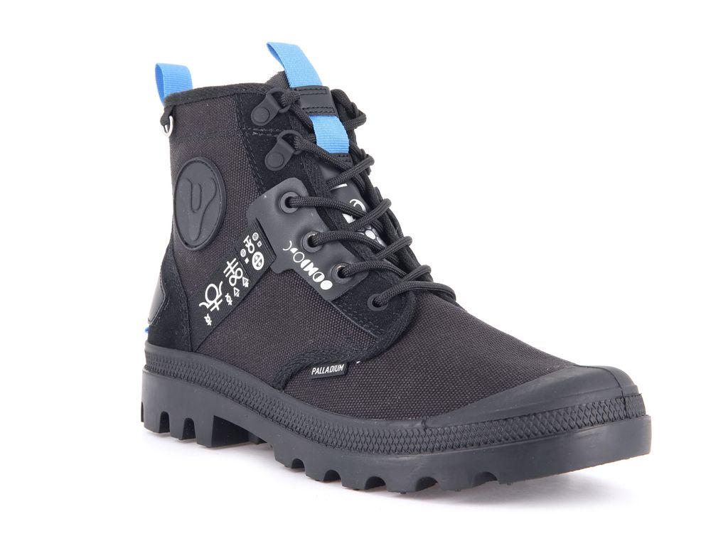 Black Kids' Palladium Pampa X Destiny Boots | SOCUEF-349