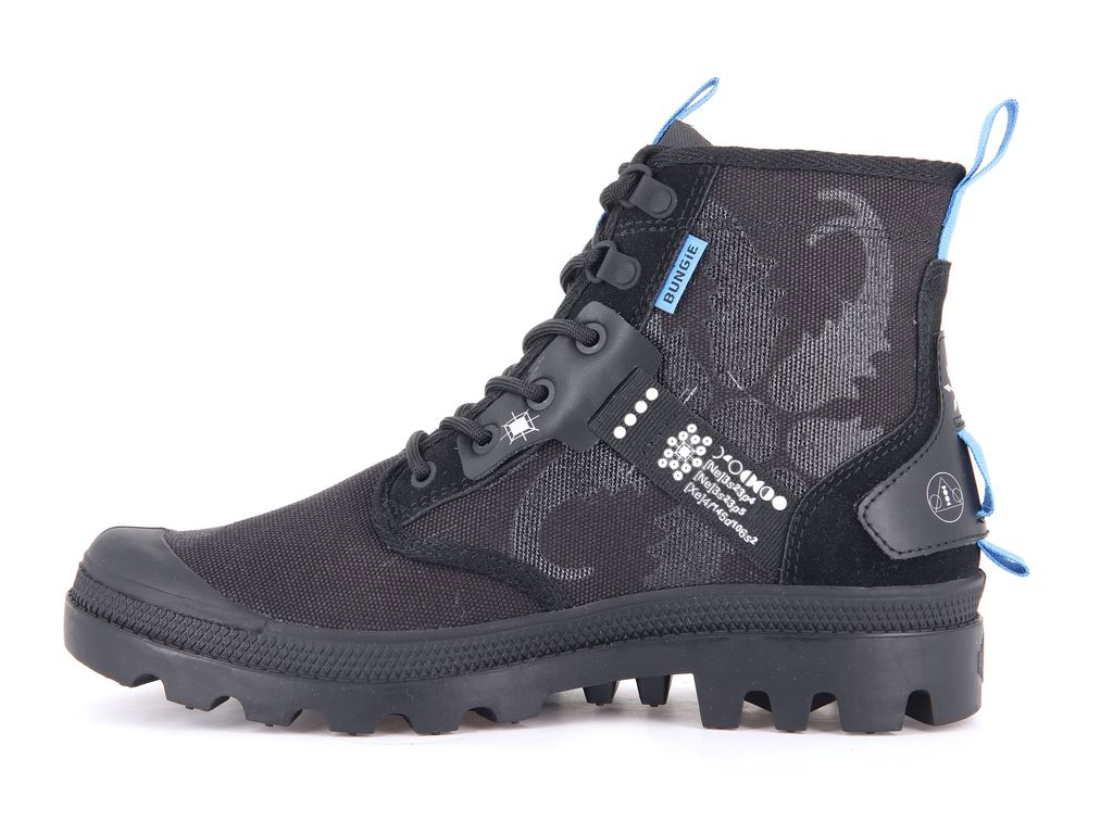 Black Kids' Palladium Pampa X Destiny Boots | SOCUEF-349