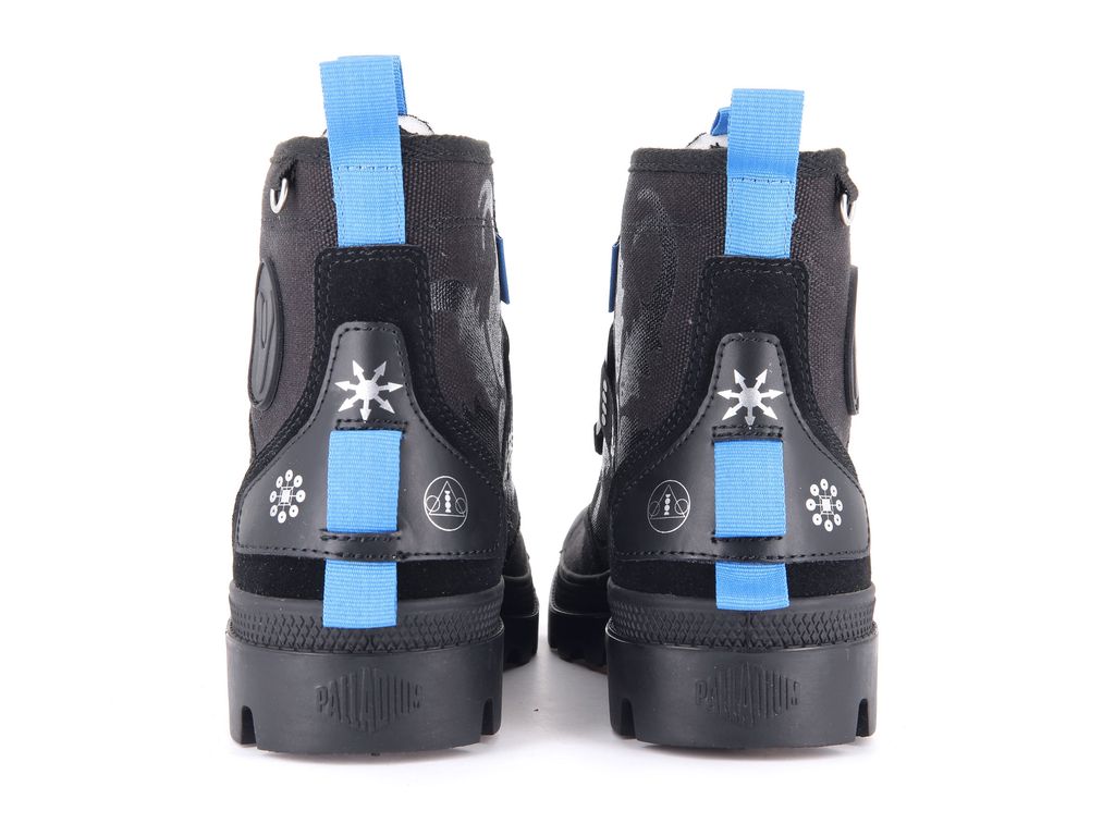 Black Kids' Palladium Pampa X Destiny Boots | SOCUEF-349