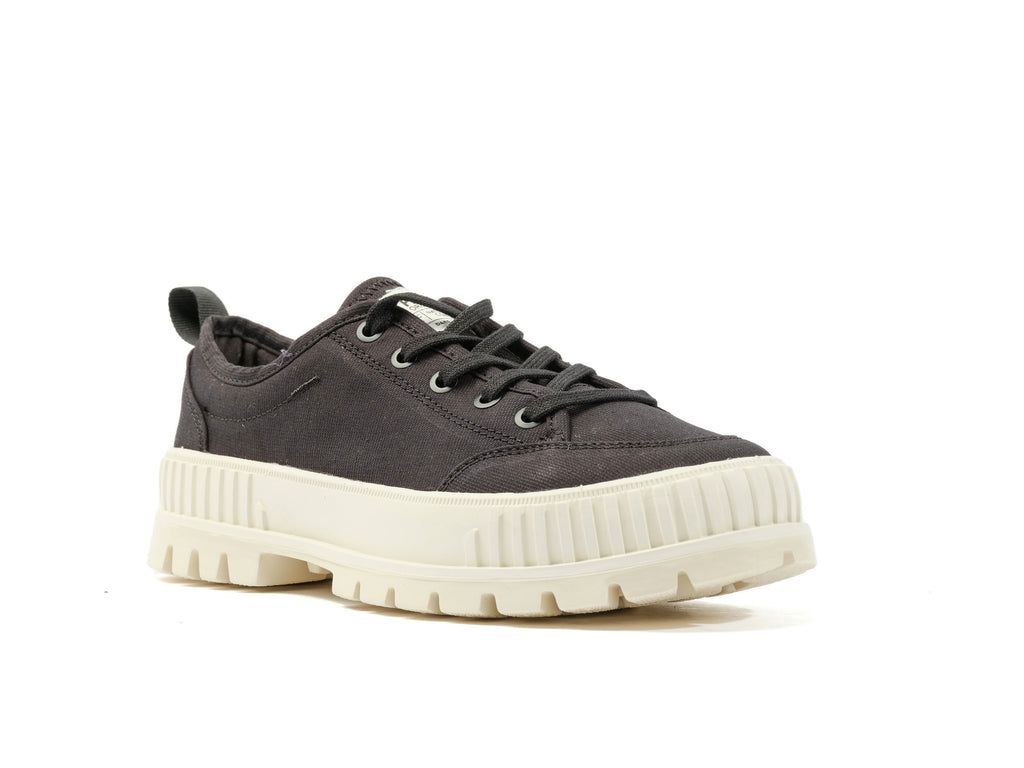 Black Men Palladium Pallashock Lo Organic 2 Sneakers | KXYQNI-459