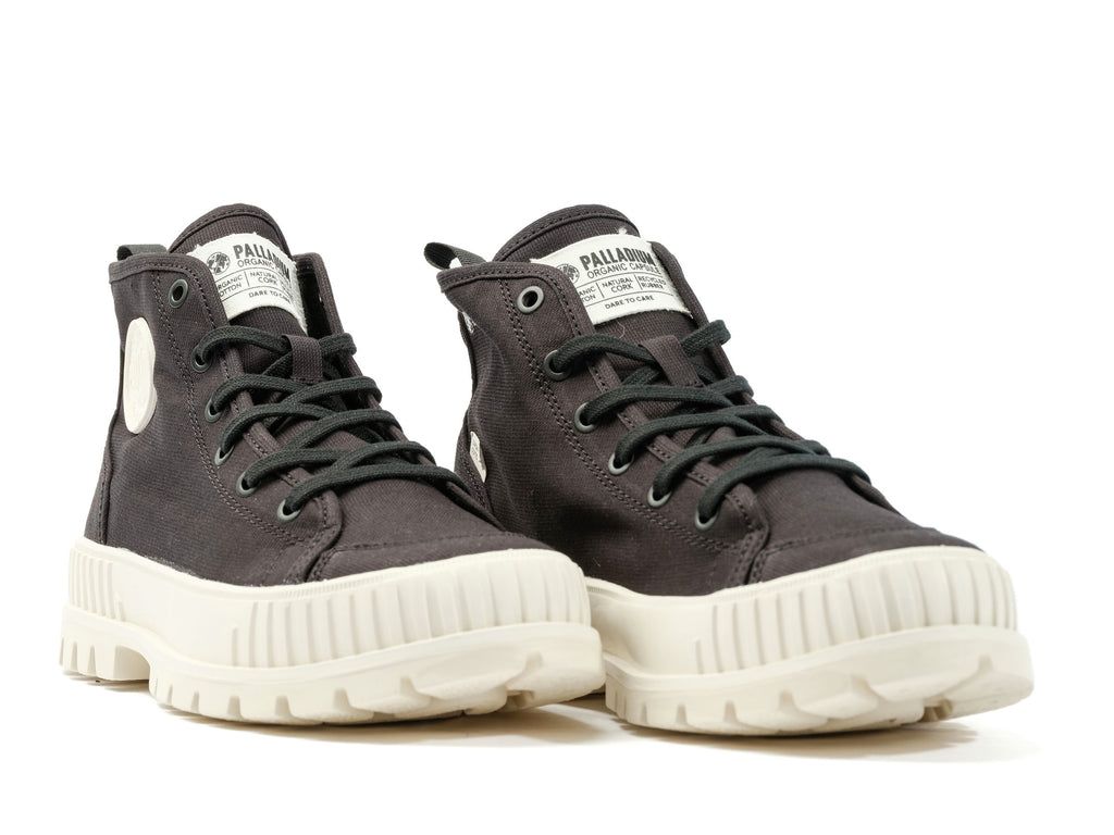 Black Men Palladium Pallashock Organic 2 Sneakers | NCKOID-570