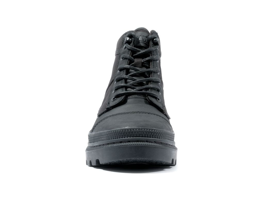 Black Men Palladium Pallatrooper Rough Boots | RMOUSD-203