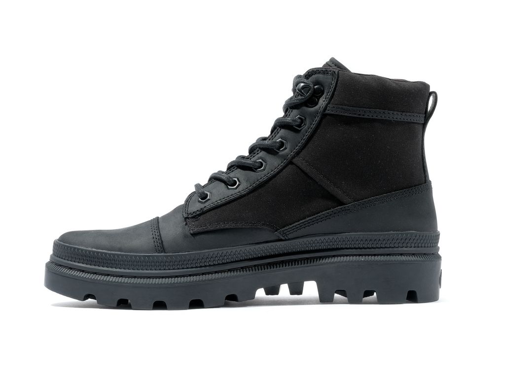 Black Men Palladium Pallatrooper Rough Boots | RMOUSD-203