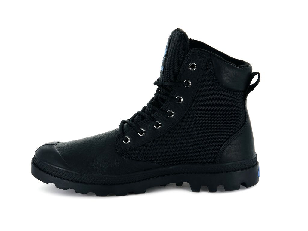 Black Men Palladium Pampa Sport Cuff Wpn Boots | SACGKF-125