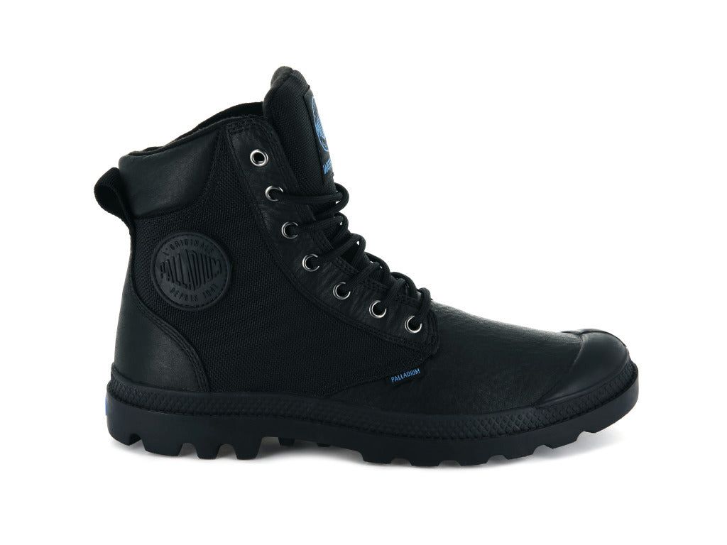 Black Men Palladium Pampa Sport Cuff Wpn Boots | SACGKF-125