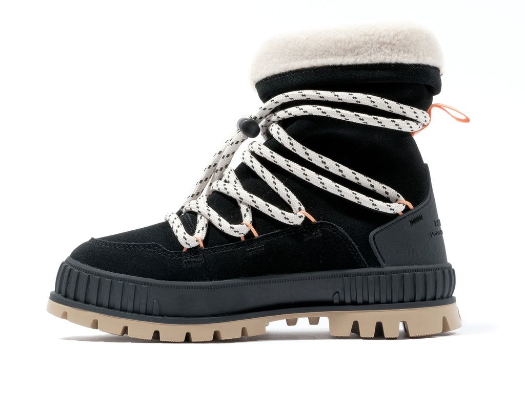 Black Women Palladium Pallashock Hiver Boots | MUVECN-674