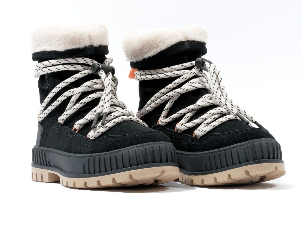 Black Women Palladium Pallashock Hiver Boots | MUVECN-674