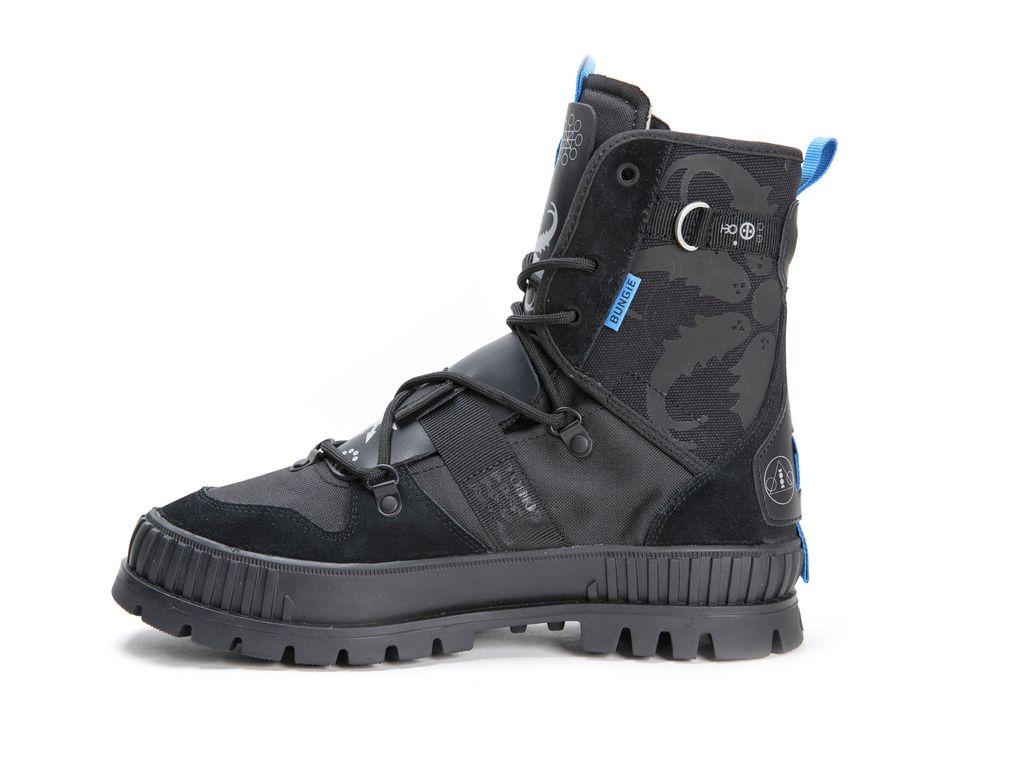 Black Women Palladium Pallashock X Destiny Boots | XMCHYI-249