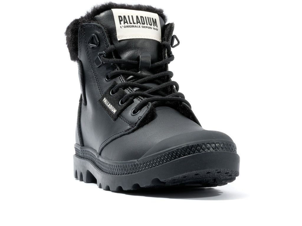 Black Women Palladium Pampa Hi Snow Warm Boots | VNXIWC-531