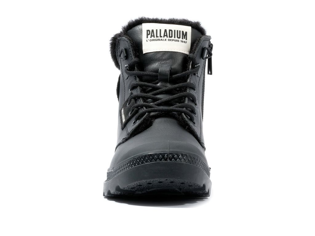 Black Women Palladium Pampa Hi Snow Warm Boots | VNXIWC-531