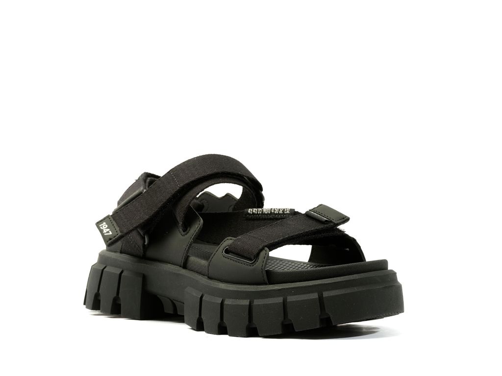 Black Women Palladium Revolt Sandal Mono Sandals | RJHPDY-923