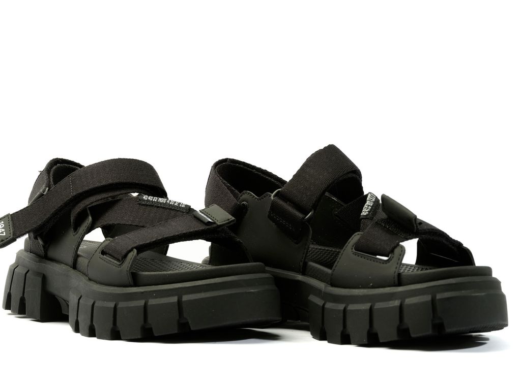 Black Women Palladium Revolt Sandal Mono Sandals | RJHPDY-923