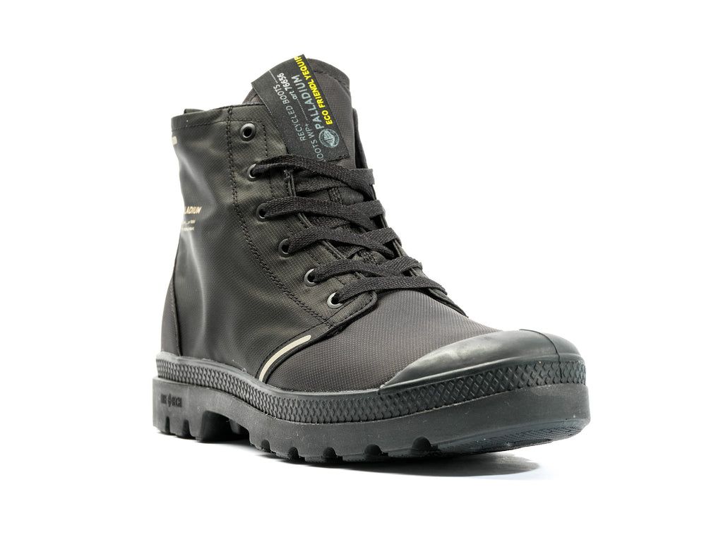 Black / Black Kids' Palladium Pampa Lite+ Recycle Wp+ Boots | YVBFNL-157