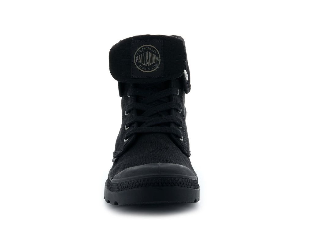 Black / Black Men Palladium Baggy Boots | KXVQGZ-947