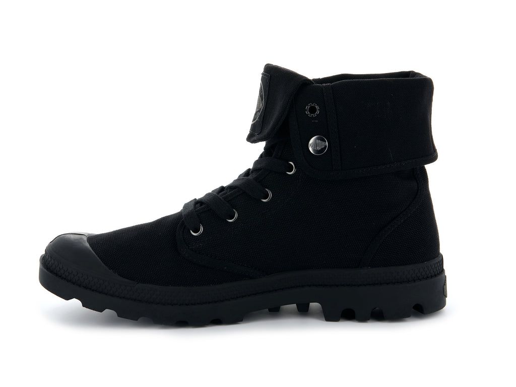 Black / Black Men Palladium Baggy Boots | KXVQGZ-947