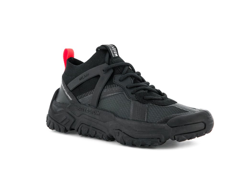 Black / Black Men Palladium Off-grid Lo Adventure Sneakers | LIPZHE-128