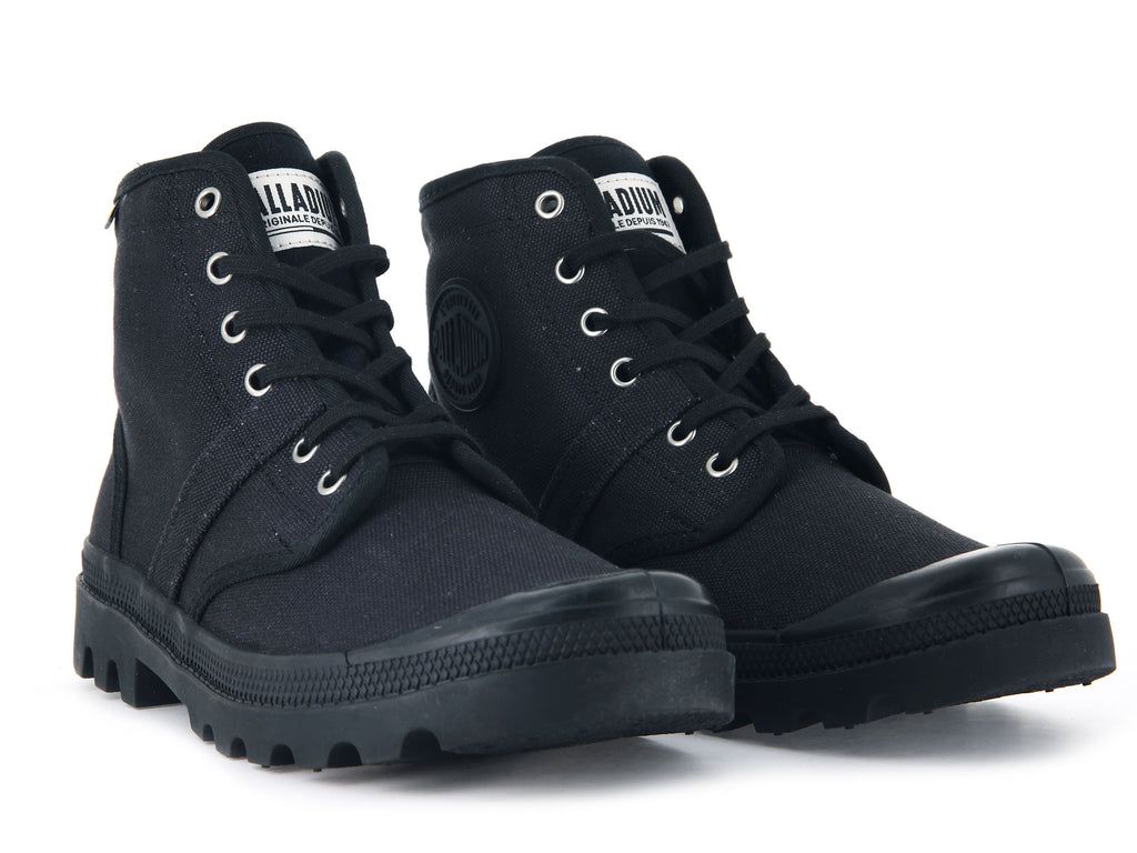 Black / Black Men Palladium Pallabrousse Boots | WJYGDF-581