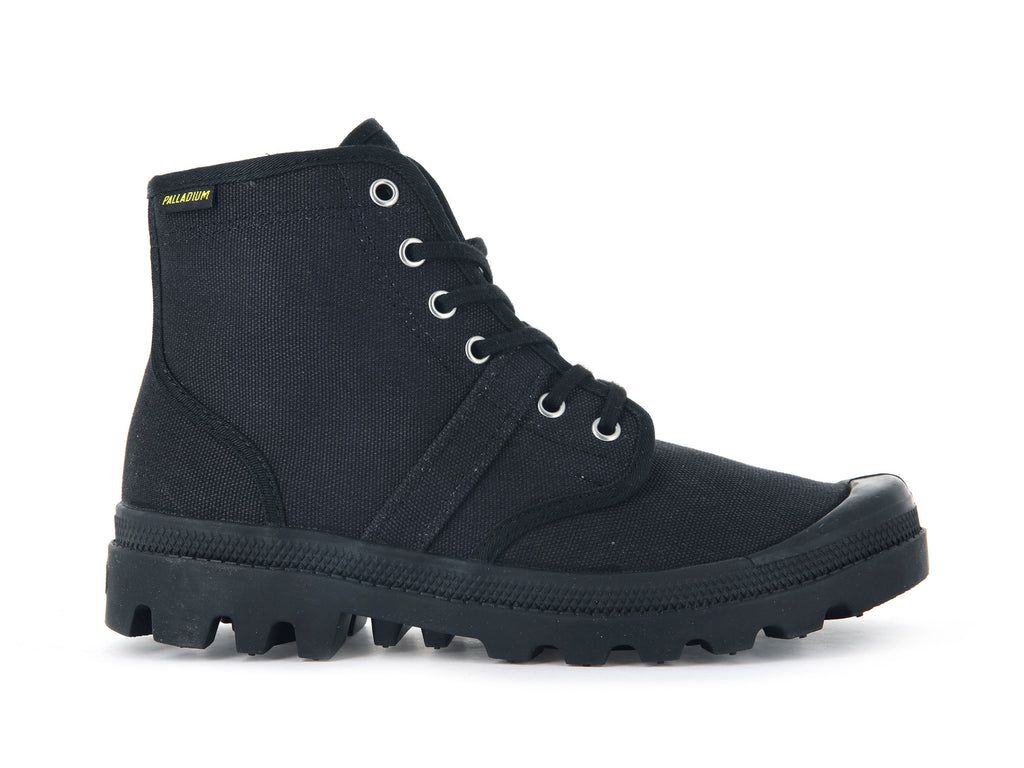 Black / Black Men Palladium Pallabrousse Boots | WJYGDF-581