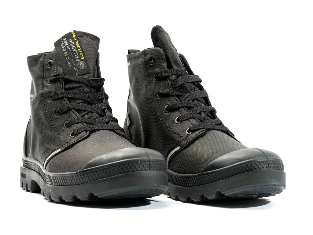 Black / Black Men Palladium Pampa Lite+ Recycle Wp+ Boots | JGVISX-673